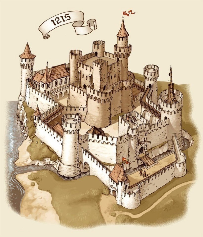 Средневековый замок 13 века