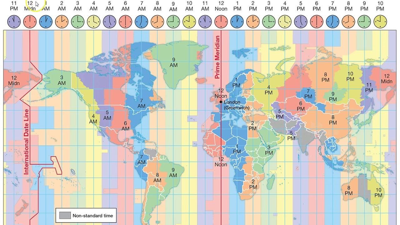 Карта мирового времени